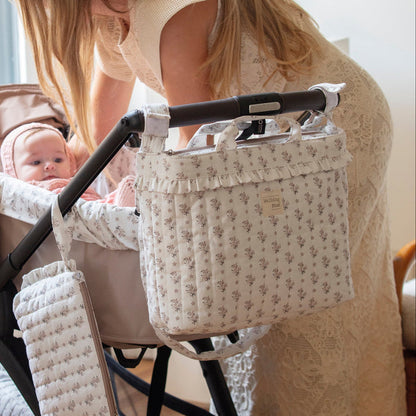 Walking Mum - Changing Bag - Botton Flowers - Mabel & Fox