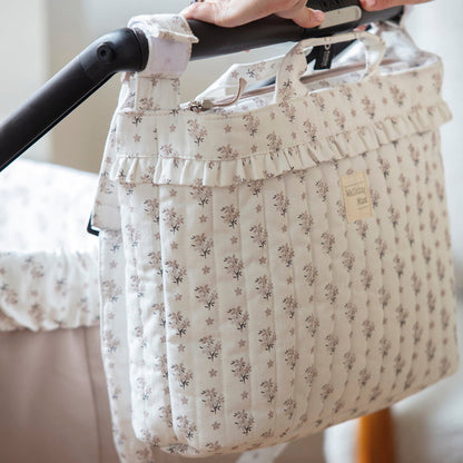 Walking Mum - Changing Bag - Botton Flowers - Mabel & Fox