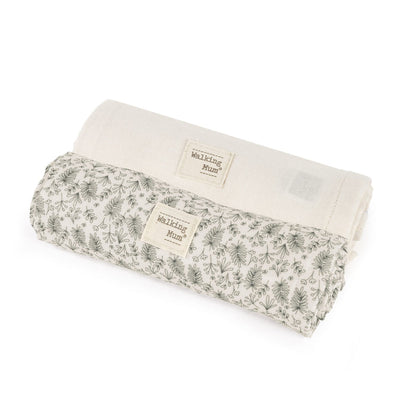 Walking Mum - Muslin Square Set - Gala Mint (2 Pack) - Mabel & Fox