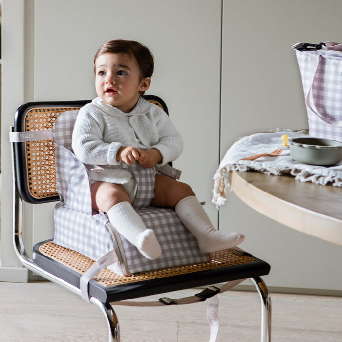 Walking Mum - Portable Highchair - Caetana Stone - Mabel & Fox