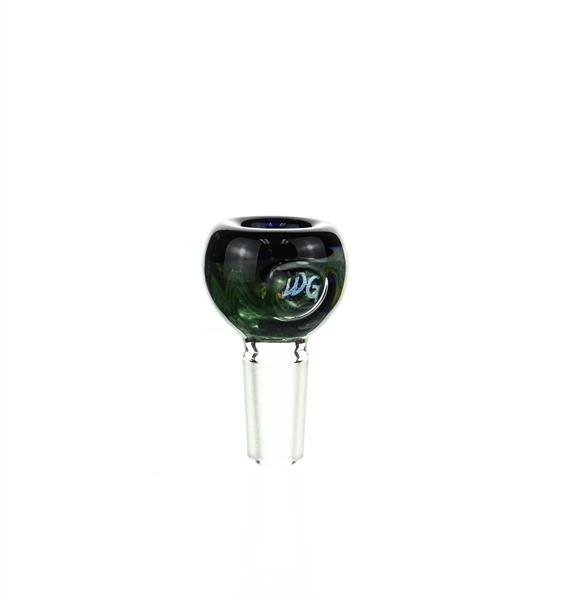 Side view of Waterhouse Glass Bowl Piece 7 14mm dry herb slide - Smoke Spot Smoke Shop