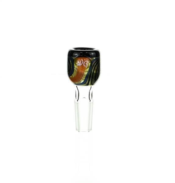 Side view of Waterhouse Glass Bowl Piece 8 - 14mm Dry Herb Slide