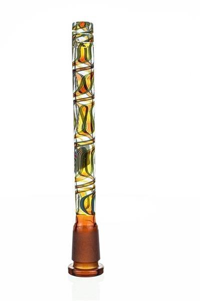 Waterhouse Glass 6 inch worked downstem with 6 slits - Smoke Spot Smoke Shop