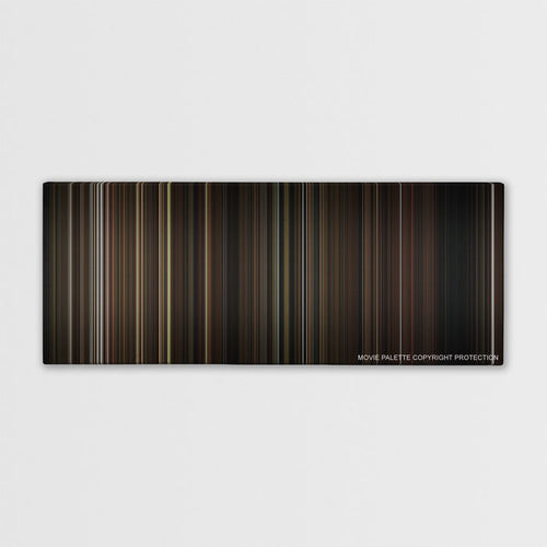 What We Do in the Shadows color palette canvas print: thousands of thin vertical stripes of color