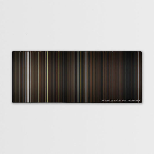 What We Do in the Shadows color palette canvas print: thousands of thin vertical stripes of color