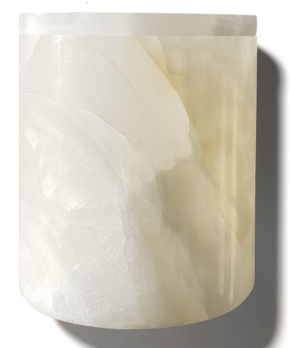 White Onyx Candle Holder