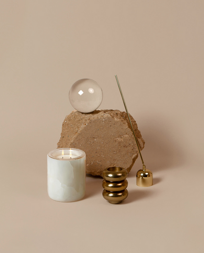 White Onyx Candle Holder