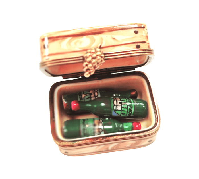 Wine Box Limoges Treasure Porcelain Limoges wine French Trinket Box