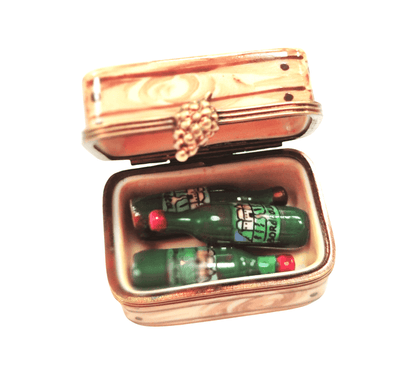 Wine Box Limoges Treasure Porcelain Limoges wine French Trinket Box
