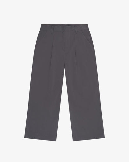 WIDE LEG DRESS PANT - Charcoal