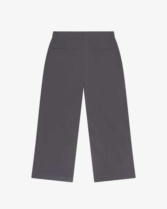 WIDE LEG DRESS PANT - Charcoal