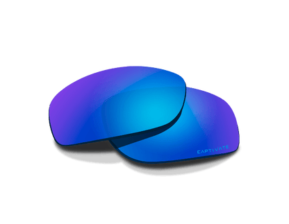 Founder Captivate Polarized Blue Mirror Lenses