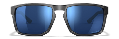 Gloss Crystal Grey Frame with CAPTIVATE Polarized Blue Mirror Lenses