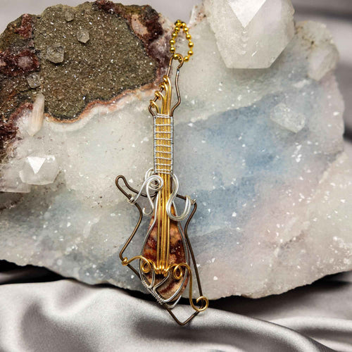 Wire Wrap Pendant | Mexican Agate & Copper