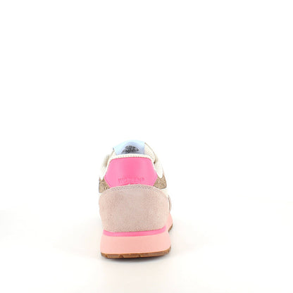 WODEN Ronja – Ivory/Blush | Komfortabel lädersneaker med korksula