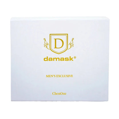 damask ChenOne Wash & Wear packaging box with D logo