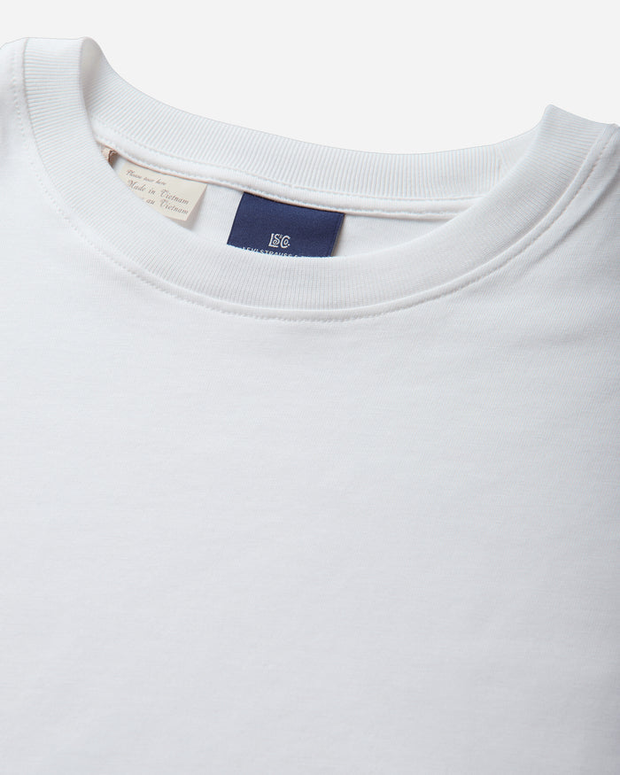 Levi's Wmns Blue Tab Daily Tee Neutrals White T-Shirts Shortsleeve 003JL 0000