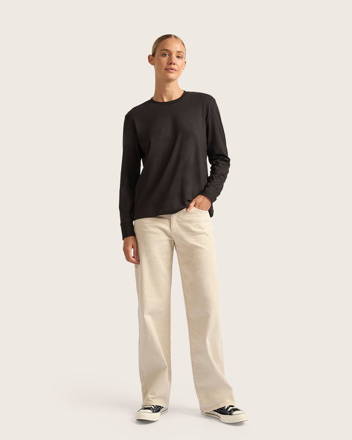 Women's Classic Long Sleeve T-Shirt - Black