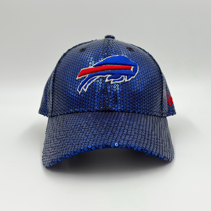 Women's New Era 9FORTY Buffalo Bills Royal Sequin Hat