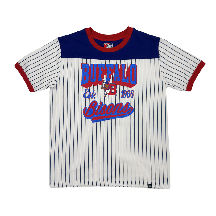 Women's New Era Buffalo Bisons Pinstripe T-Shirt