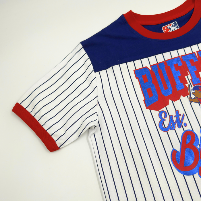 Women's New Era Buffalo Bisons Pinstripe T-Shirt