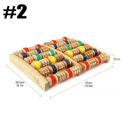 Colorful abacus with dimensions on a white background