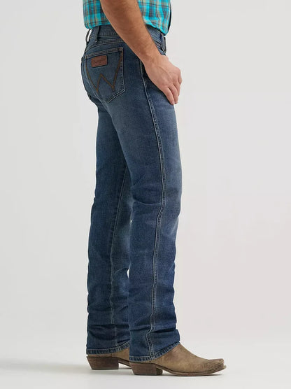 Wrangler Retro Men's Slim Fit Bootcut Jean in Whiskey