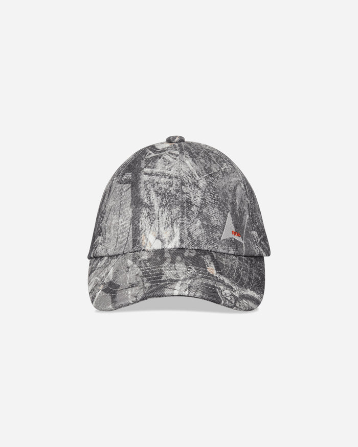 ROA Roa X Wrangler Denim 6 Panel Cap Washed Pattern Owl Dark Hats Caps YBUW2168FA137 BLK0001