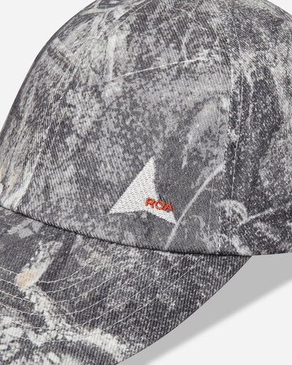 ROA Roa X Wrangler Denim 6 Panel Cap Washed Pattern Owl Dark Hats Caps YBUW2168FA137 BLK0001