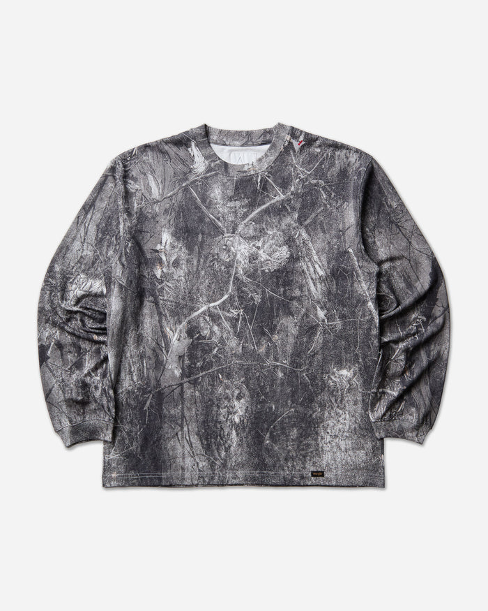 ROA Roa X Wrangler Jersey Long Sleeve Washed Pattern Owl Dark Owl Dark Shirts Longsleeve YBUW085JY05 BLK0001