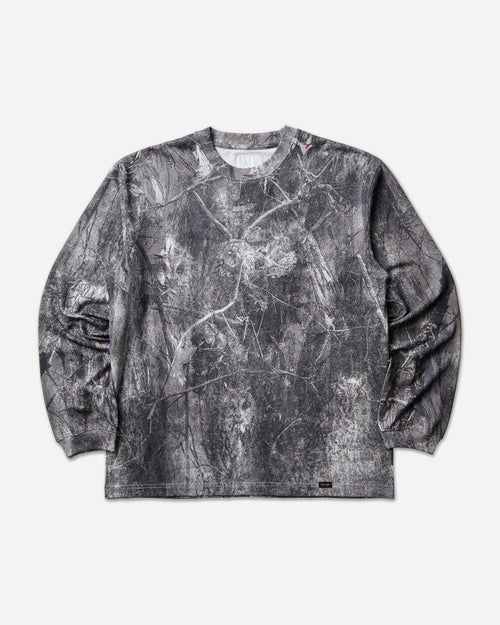 ROA Roa X Wrangler Jersey Long Sleeve Washed Pattern Owl Dark Owl Dark Shirts Longsleeve YBUW085JY05 BLK0001