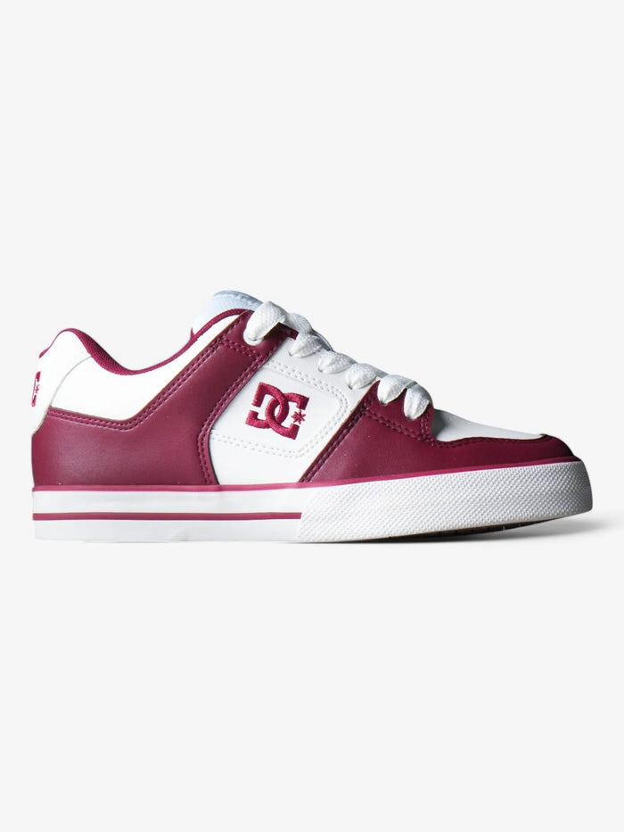 Zapatillas Dc Pure 3 SE Bordo Blanco