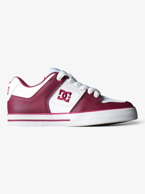 Zapatillas Dc Pure 3 SE Bordo Blanco