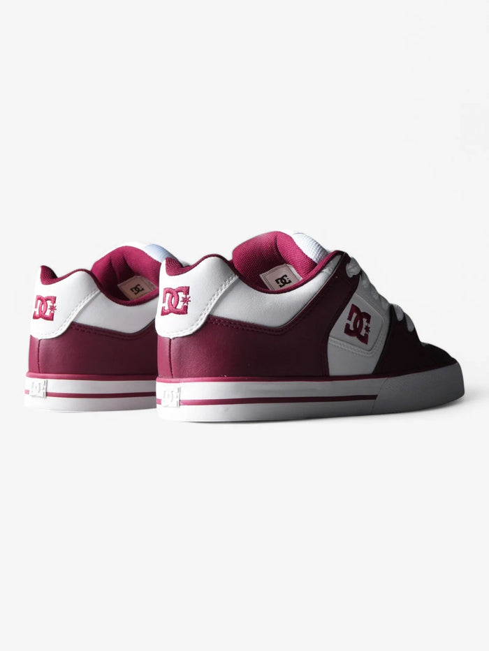 Zapatillas Dc Pure 3 SE Bordo Blanco