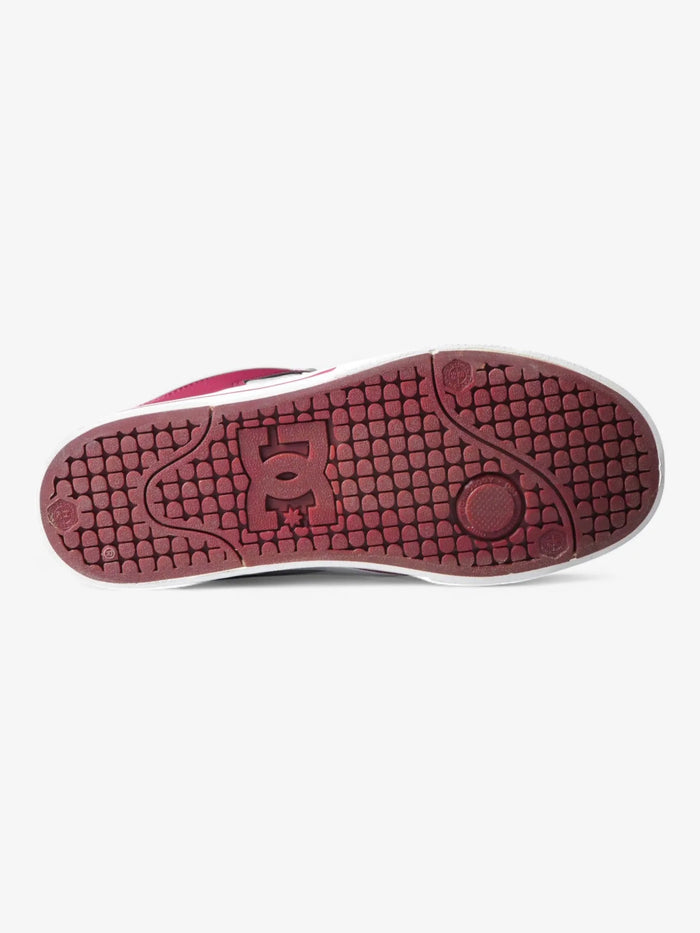Zapatillas Dc Pure 3 SE Bordo Blanco